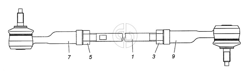 №9 (4308 - Тяга реактивная в сборе 4308-1703520)