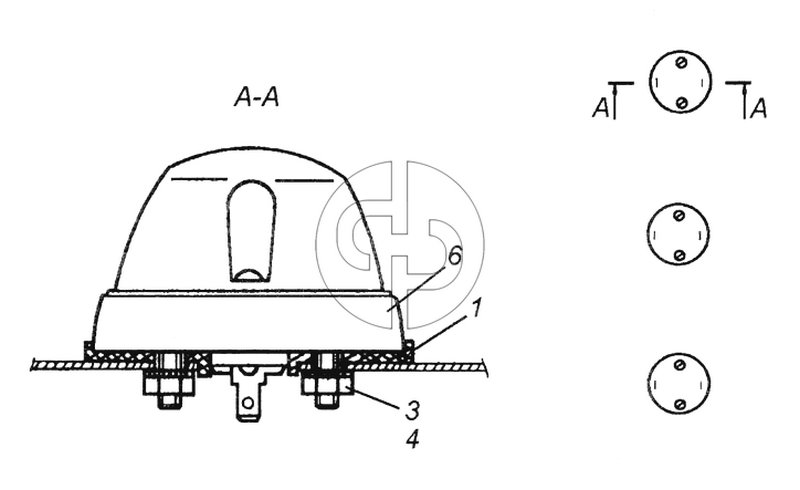 №1 (4308 - Установка фонарей автопоезда 53205-3738001)