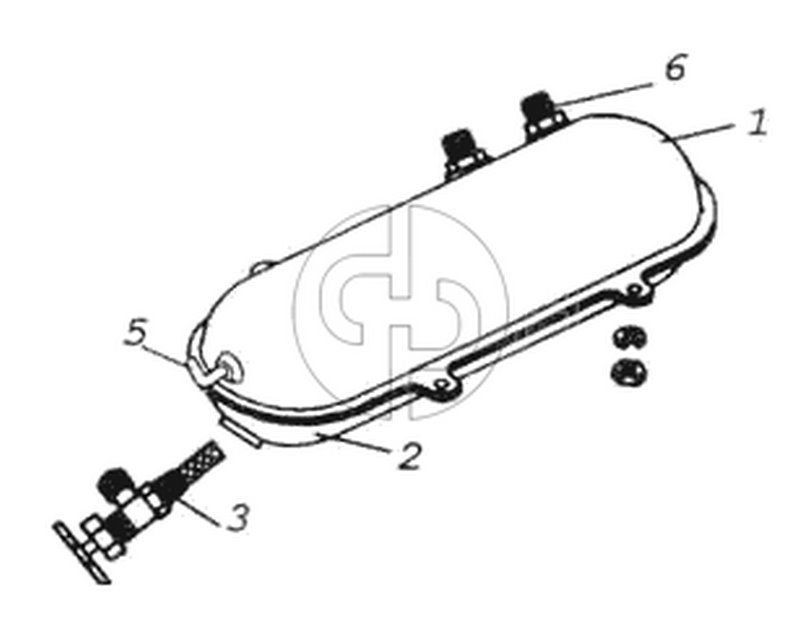 Бачок топливный (№3 на схеме)