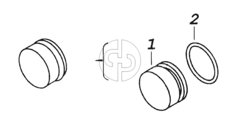 Заглушка с кольцом (№1 на схеме)