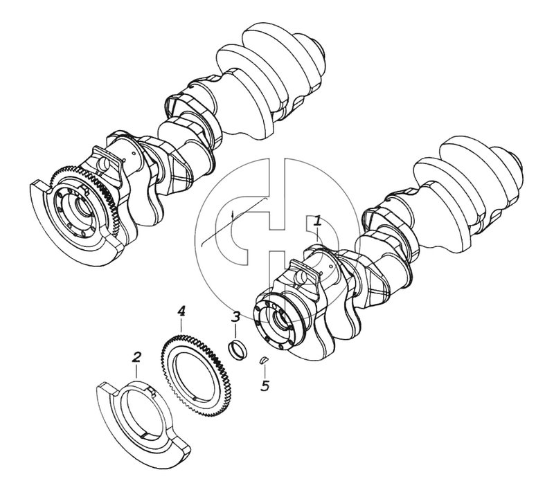 Коленчатый вал (№5 на схеме)