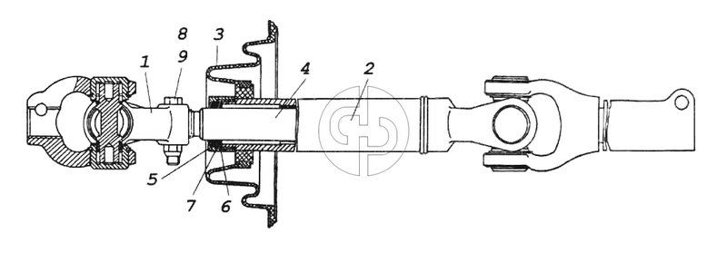 Вал карданный (№3 на схеме)