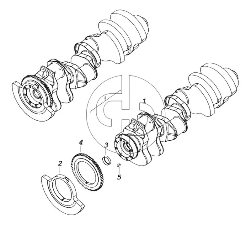 Коленчатый вал (№5 на схеме)