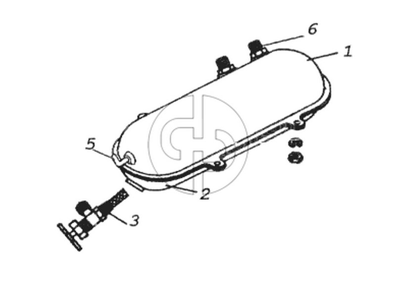 Бачок топливный (№3 на схеме)
