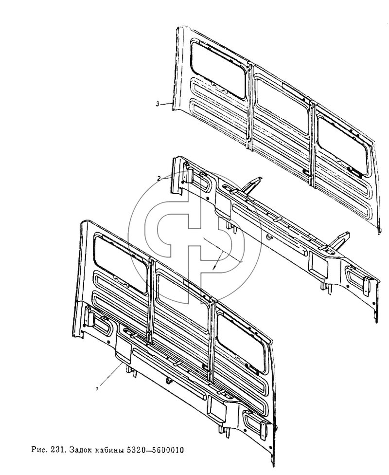 №5410-5600010 (5320 - Задок кабины)