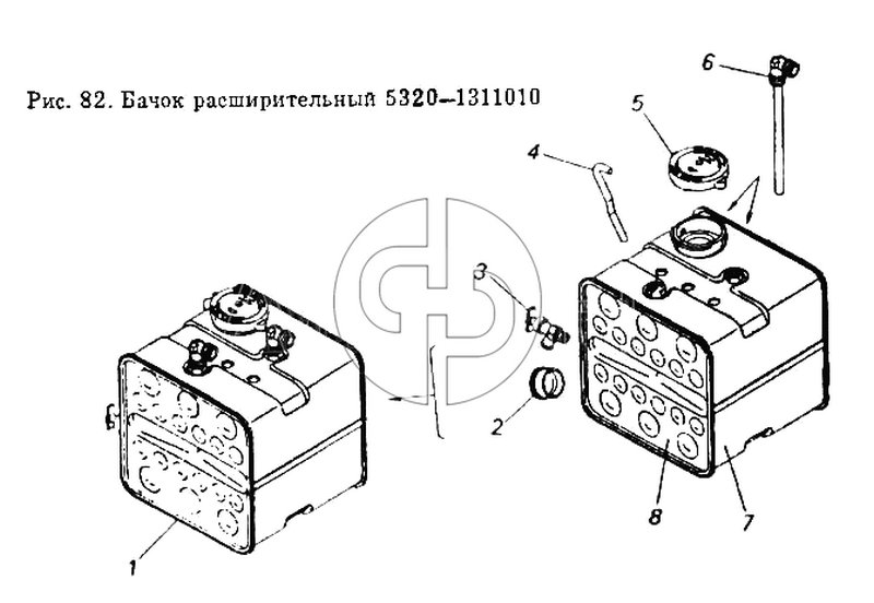 Бачок расширительный (№1 на схеме)