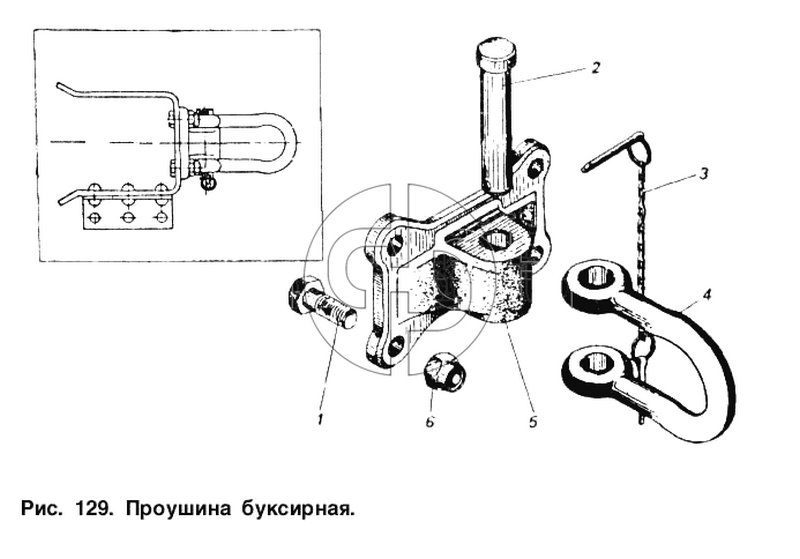 Проушина буксирная (№1 на схеме)