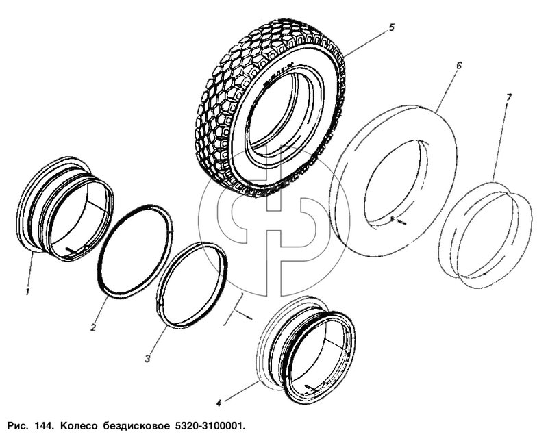 №2 (5320 - Колесо бездисковое)