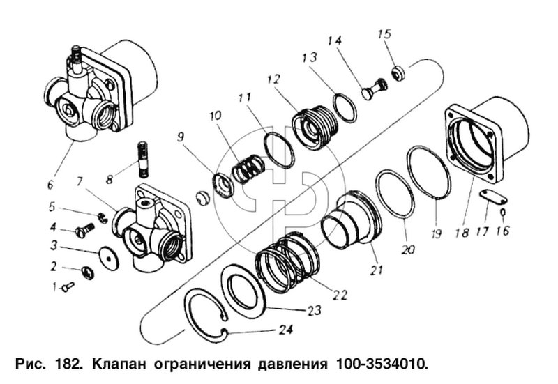 Клапан ограничения давления (№6 на схеме)