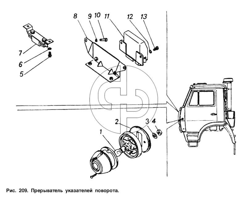 Прерыватель указателей поворота (№2 на схеме)