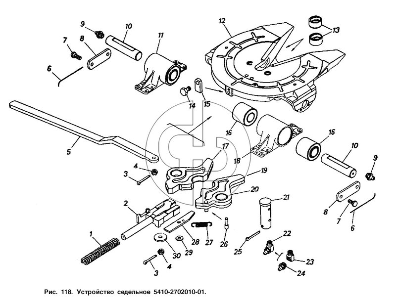 Устройство седельное 5410-2702010-01 (№11 на схеме)