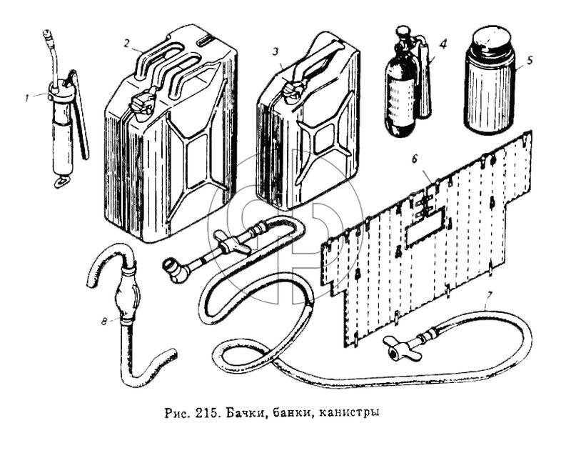 Бачки, банки, канистры (№1/09021/21 на схеме)