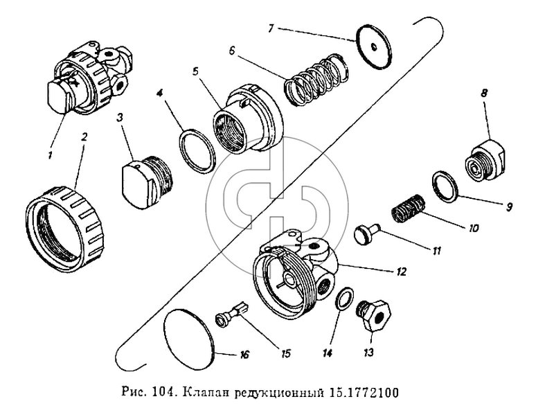 Клапан редукционный (№14 на схеме)