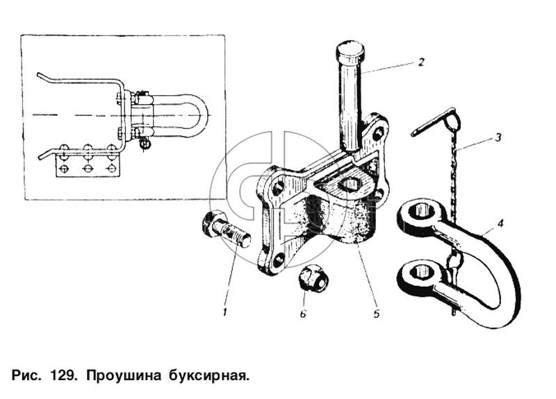 Проушина буксирная (№1 на схеме)