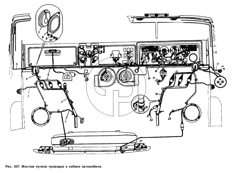 №53212-3724010 (53212 - Монтаж пучков проводов в кабине автомобиля)