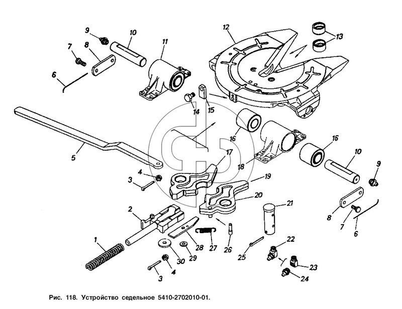 Устройство седельное 5410-2702010-01 (№11 на схеме)
