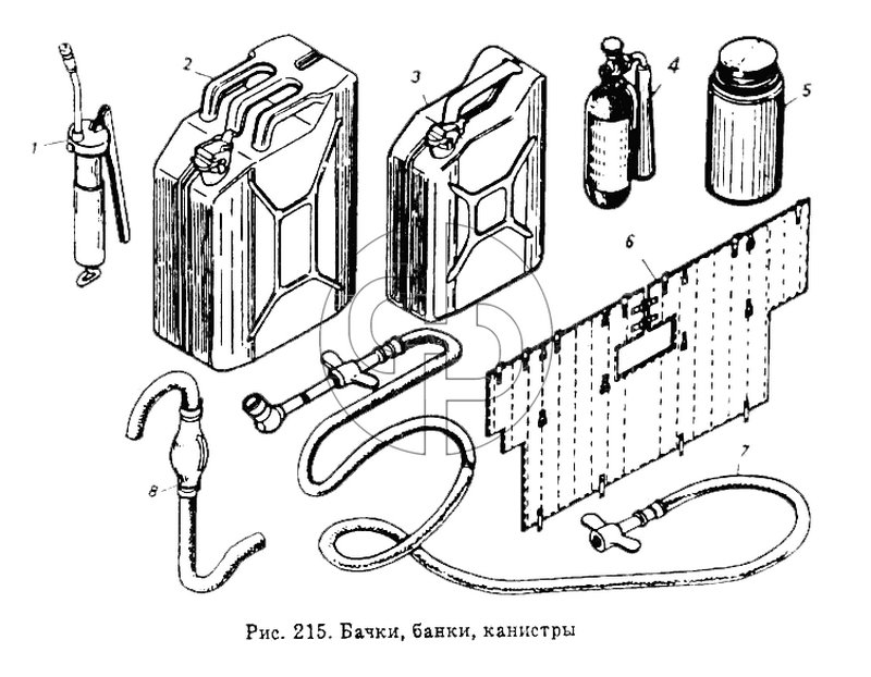 Бачки, банки, канистры (№1/09021/21 на схеме)