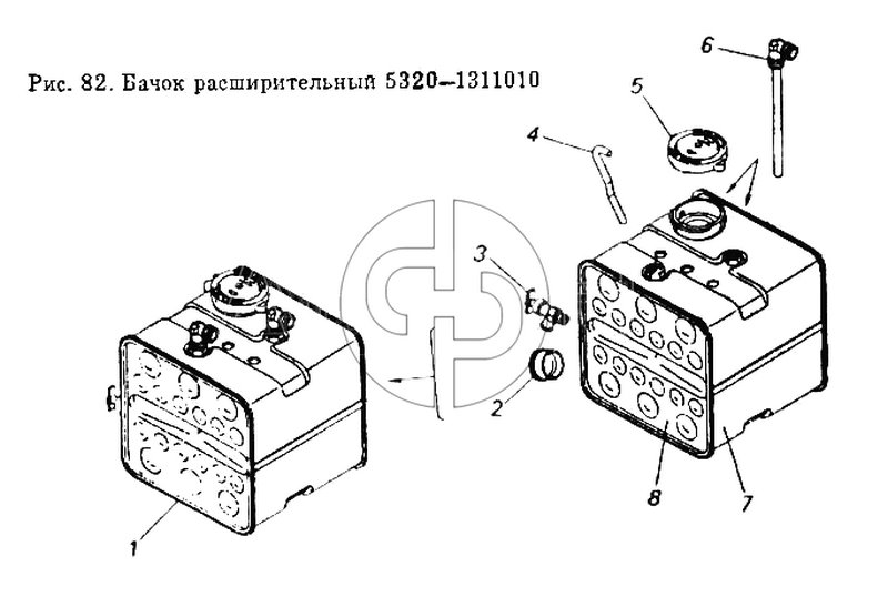 Бачок расширительный (№1 на схеме)