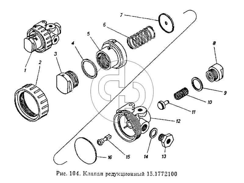 Клапан редукционный (№14 на схеме)