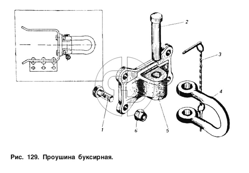 Проушина буксирная (№1 на схеме)