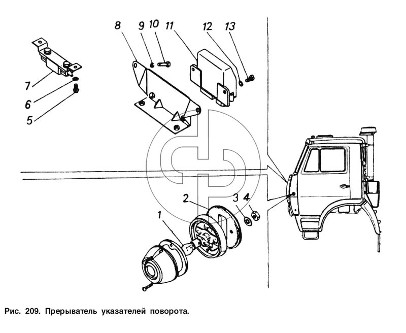 Прерыватель указателей поворота (№2 на схеме)