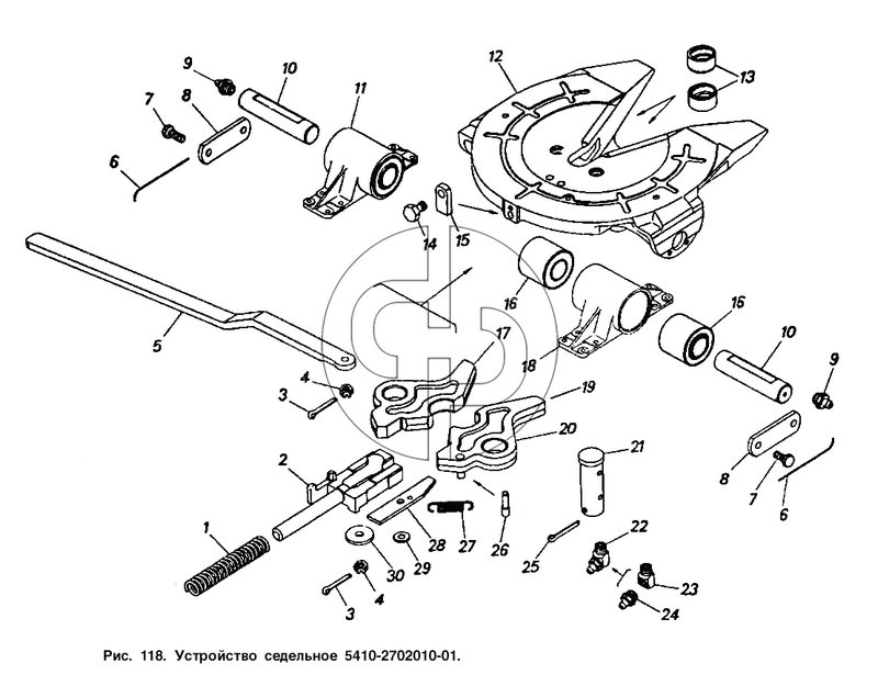 Устройство седельное 5410-2702010-01 (№11 на схеме)