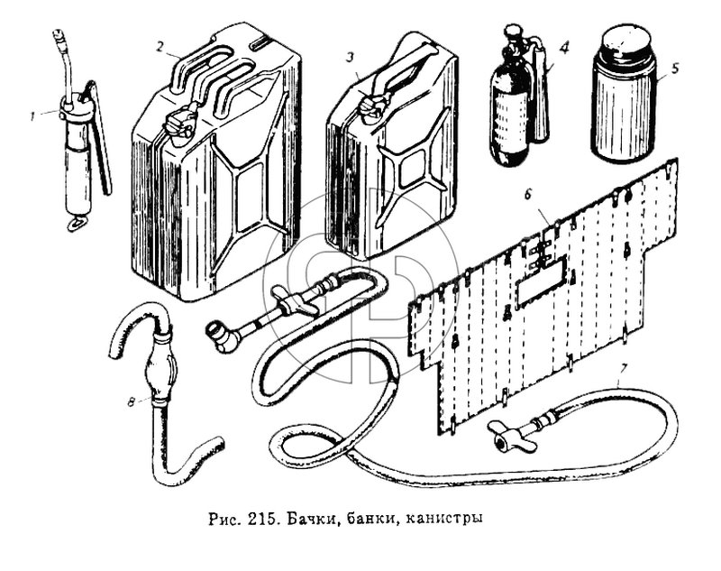 Бачки, банки, канистры (№1/09021/21 на схеме)