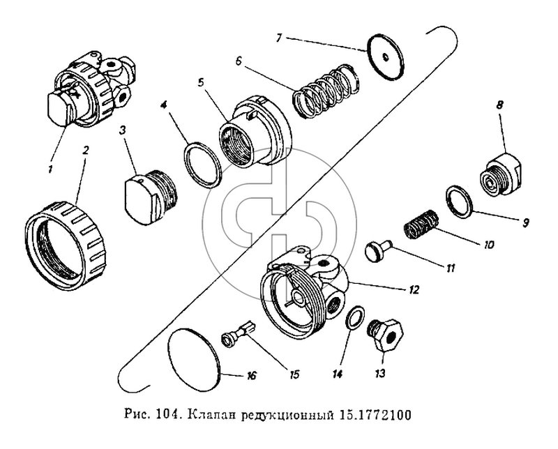 Клапан редукционный (№14 на схеме)
