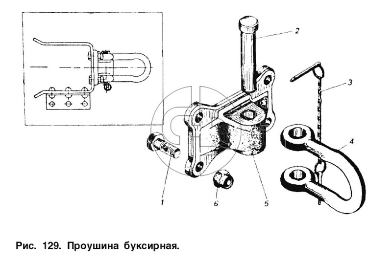 Проушина буксирная (№1 на схеме)