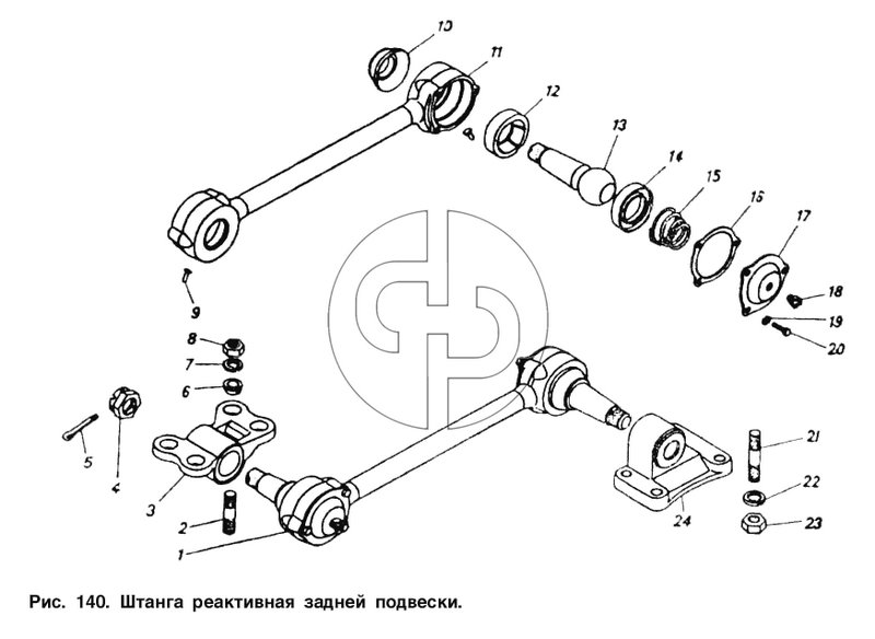 Штанга реактивная задней подвески (№18 на схеме)