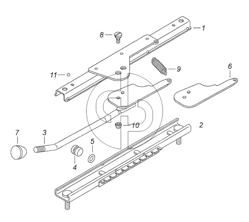 5320-6804111 Механизм перемещения сиденья водителя (№5320-6804111 на схеме)