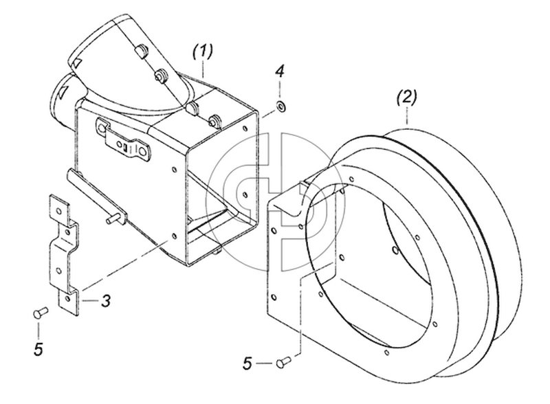 5320-8118027 Улитка вентилятора с распределителем левая (№5320-8118026 на схеме)
