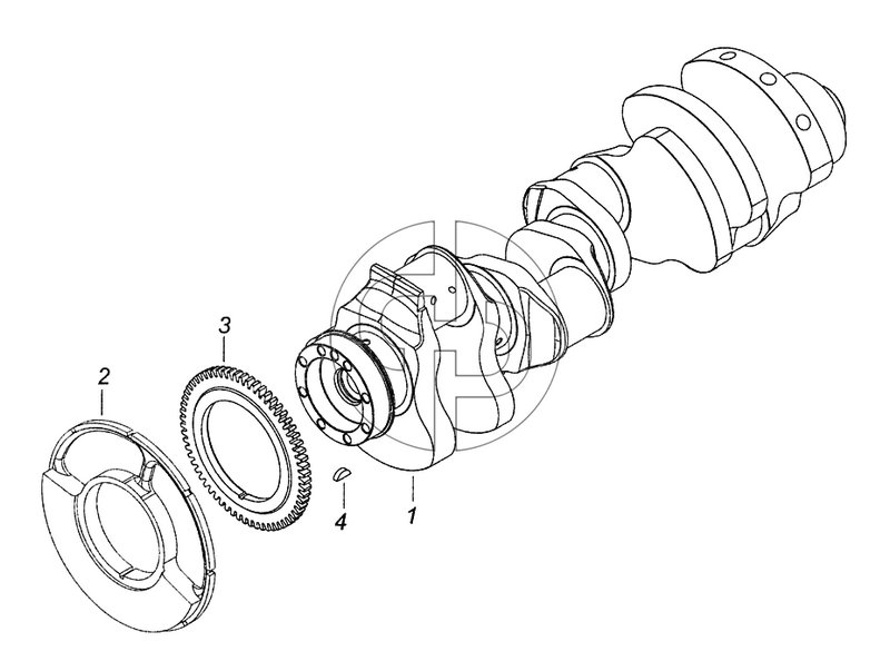 740.63-1005008 Вал коленчатый (№4 на схеме)