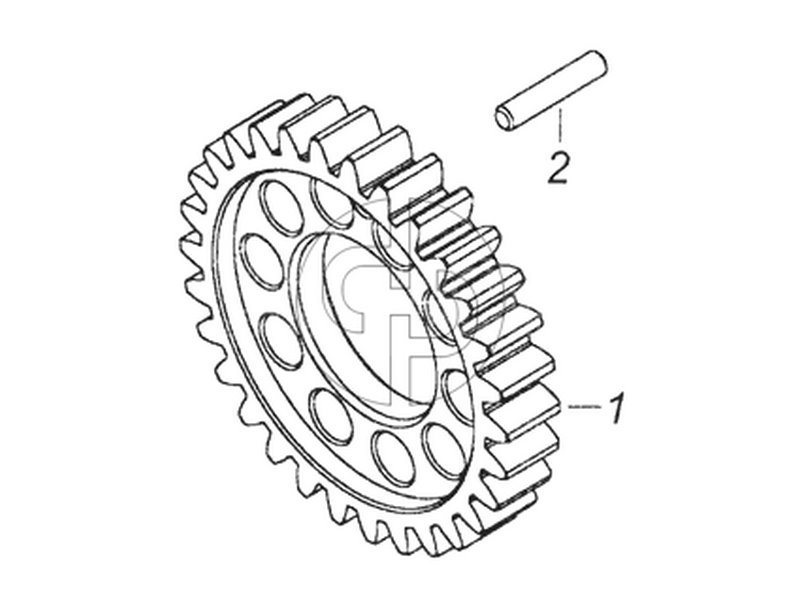 7406.1005031 Шестерня коленчатого вала (№1 на схеме)