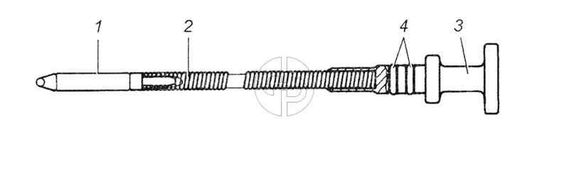 740.11-1009050-01 Указатель уровня в сборе (№4 на схеме)