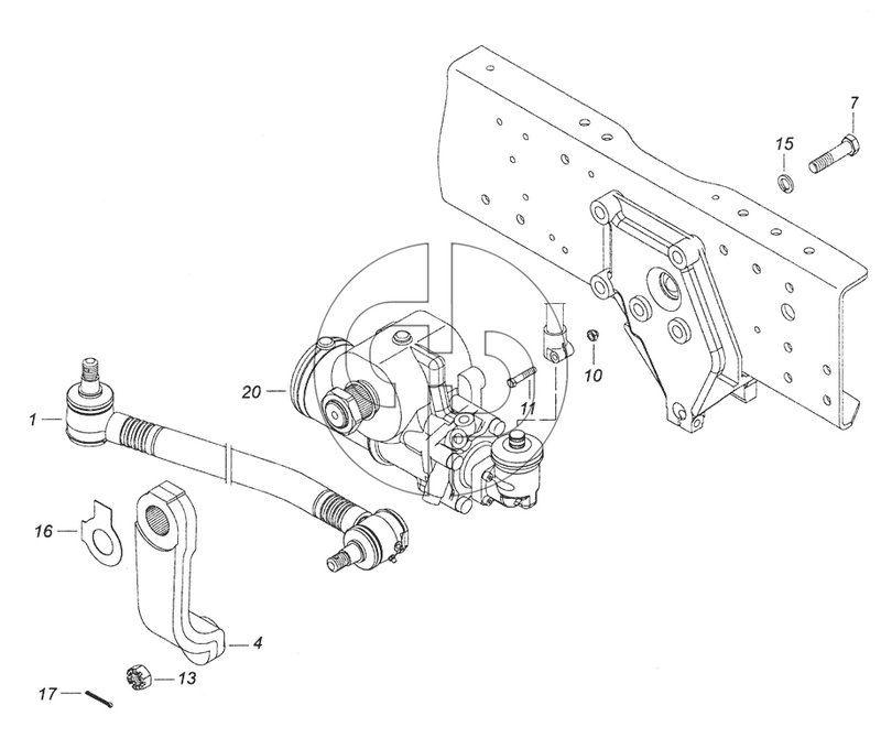 6520-3400012-60 Установка рулевого механизма (№13 на схеме)
