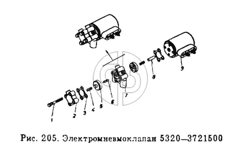 Электропневмоклапан (№9 на схеме)