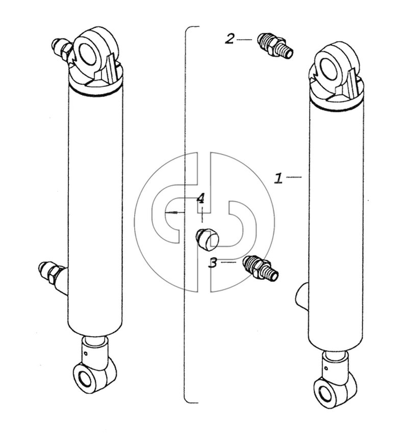 4310-5003012 Цилиндр механизма подъёма запасного колеса (№2 на схеме)