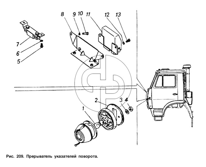 Прерыватель указателей поворота (№2 на схеме)