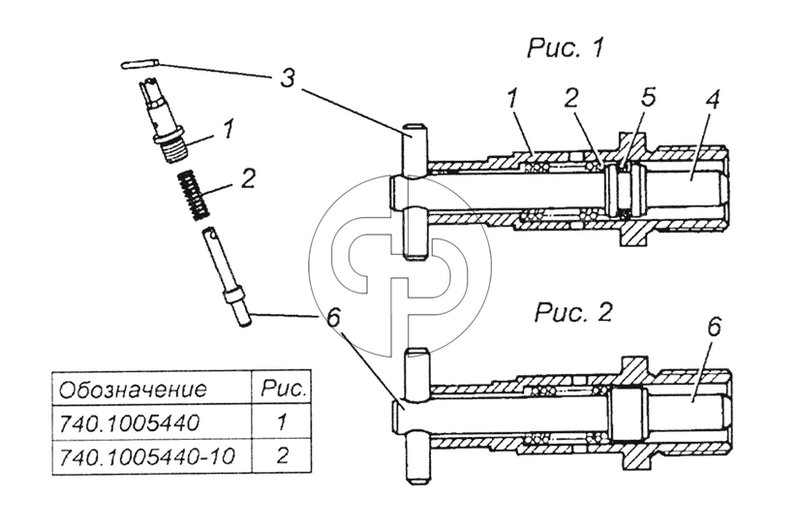 740.1005440 Фиксатор маховика (№740.1005440 на схеме)