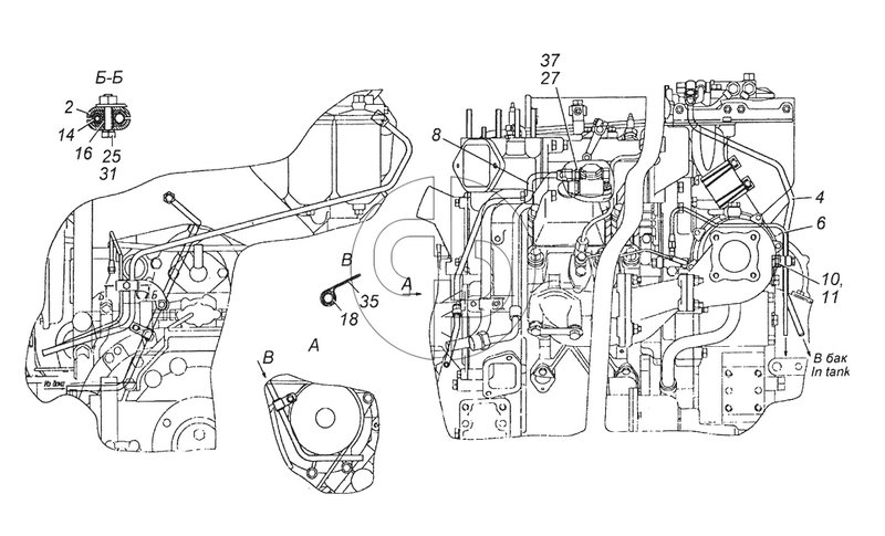 65115-1104002 Установка топливопроводов (№35 на схеме)