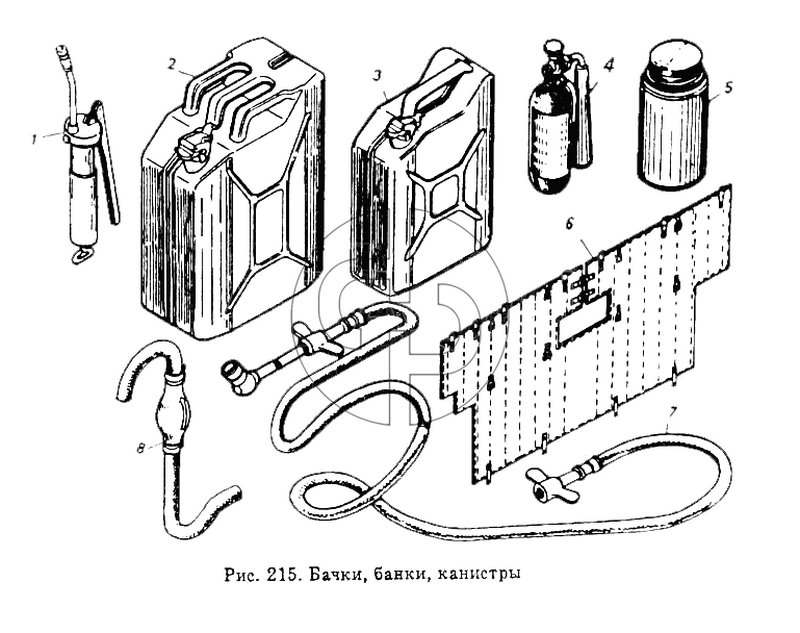 Бачки, банки, канистры (№1/09021/21 на схеме)