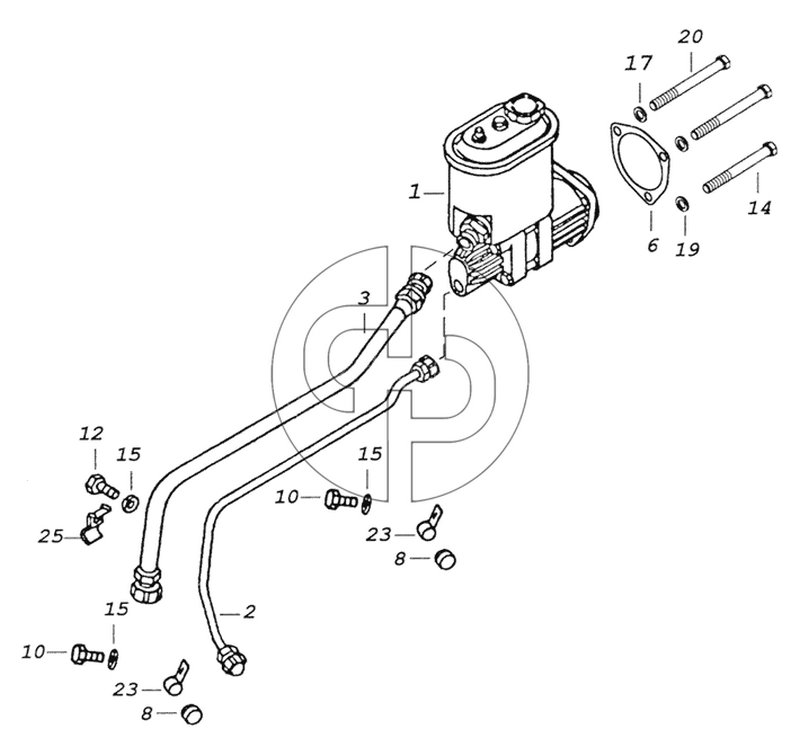 740.50-3407000 Установка насоса рулевого усилителя (№23 на схеме)