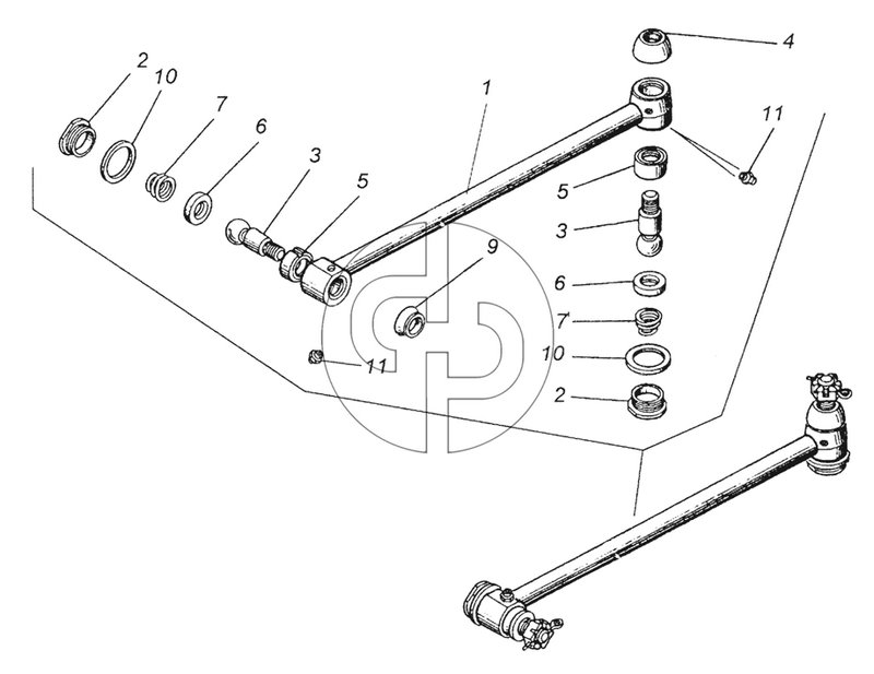 4310-3414010 Тяга сошки (№10 на схеме)