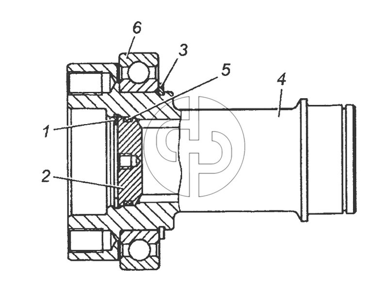 7406.1005535 Вал отбора мощности в сборе (№6 на схеме)