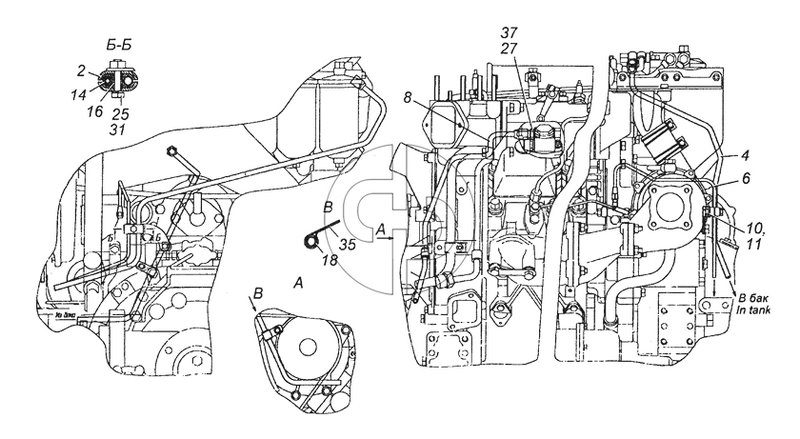 65115-1104002 Установка топливопроводов (№35 на схеме)
