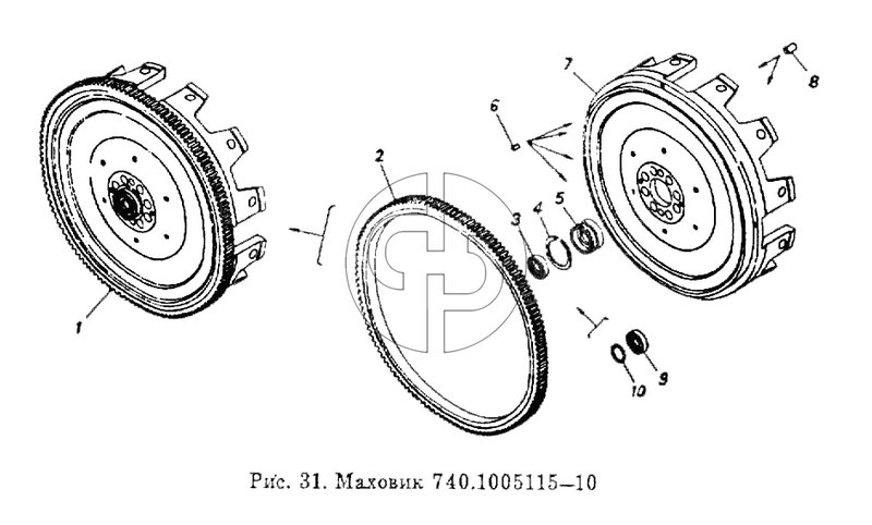 Маховик (№8 на схеме)