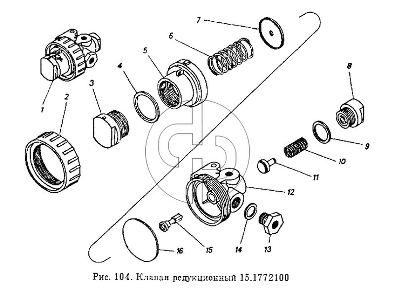 Клапан редукционный (№14 на схеме)