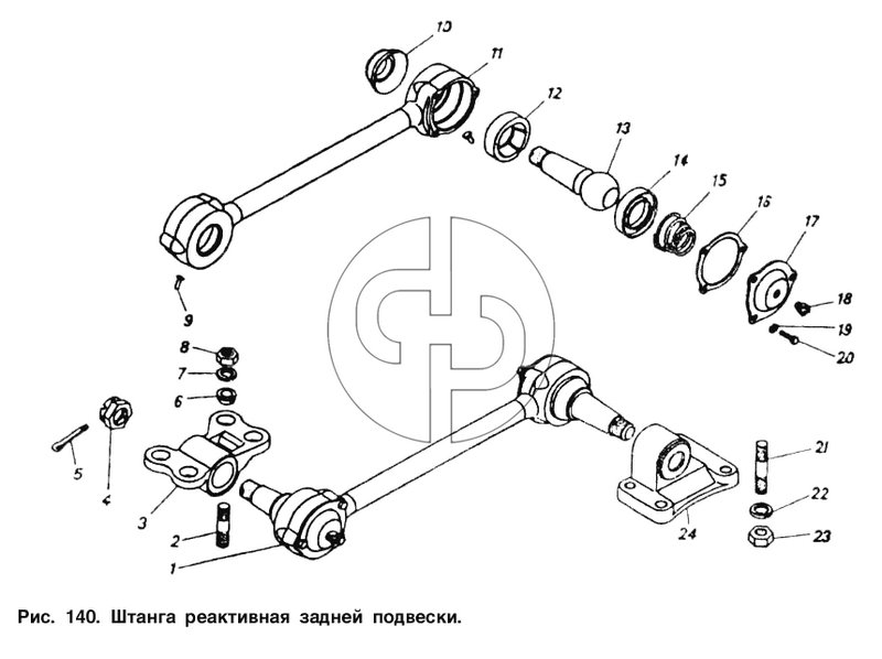 Штанга реактивная задней подвески (№18 на схеме)