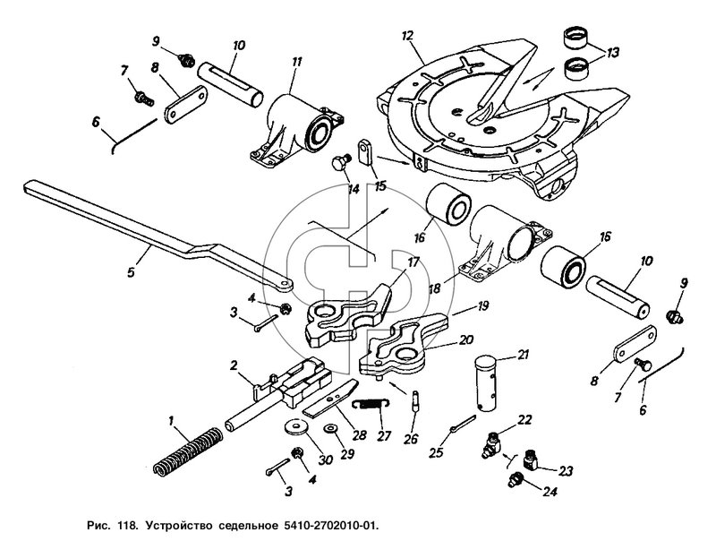 Устройство седельное 5410-2702010-01 (№11 на схеме)